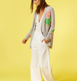 Autumn Cashmere Cardi w/Crochet Applique  SALE!!!