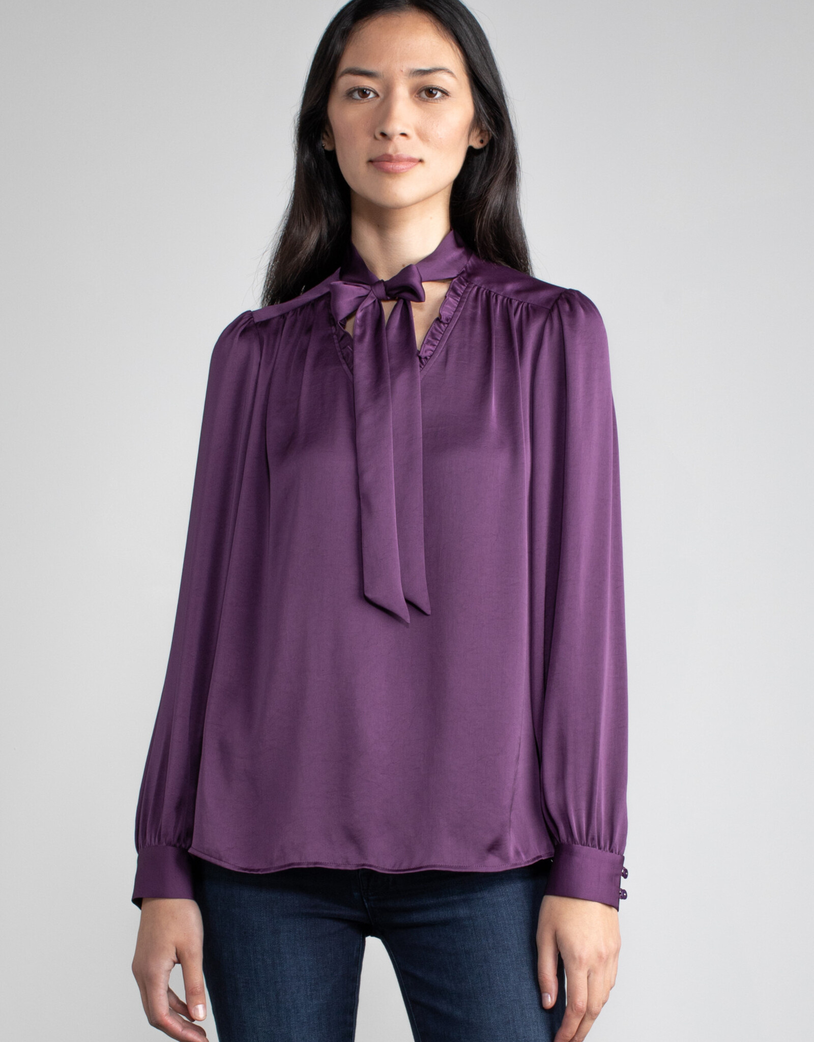 Margaret O'Leary Tie Neck Blouse