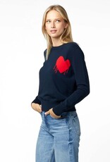 Kerri Rosenthal Charli Drippy Heart Sweater