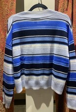 Autumn Cashmere Multi Stripe V