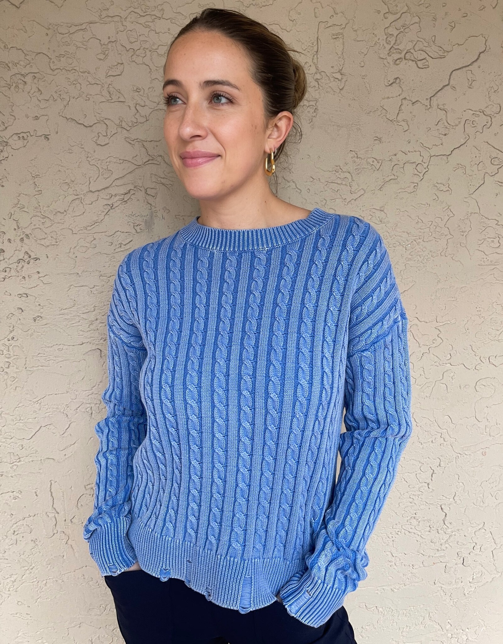 Elliott Lauren Cotton Cable Sweater