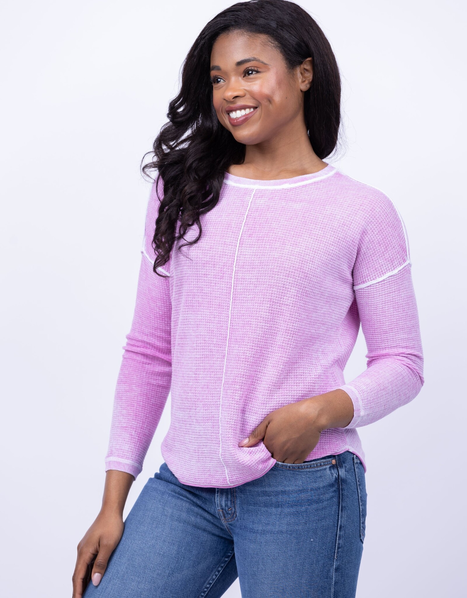 Waffle Top L/S 56914 - Over the Top