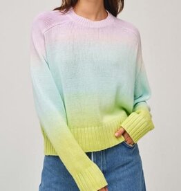 White + Warren SALE!!! dip dye crew neck