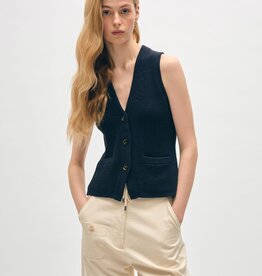 White + Warren SALE!!! Ribbed Waistcoat