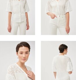 Leo & Ugo Claire Puff Sleeve Button Top