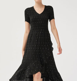 Cassandra Polka Dot Crinkle Dress