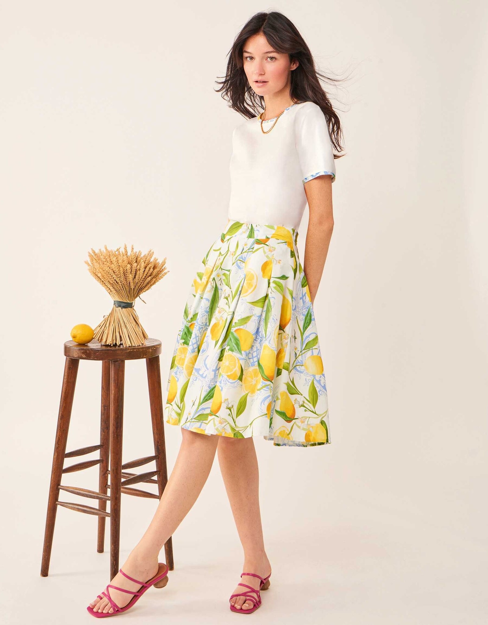 Leo & Ugo Lemon Print Top