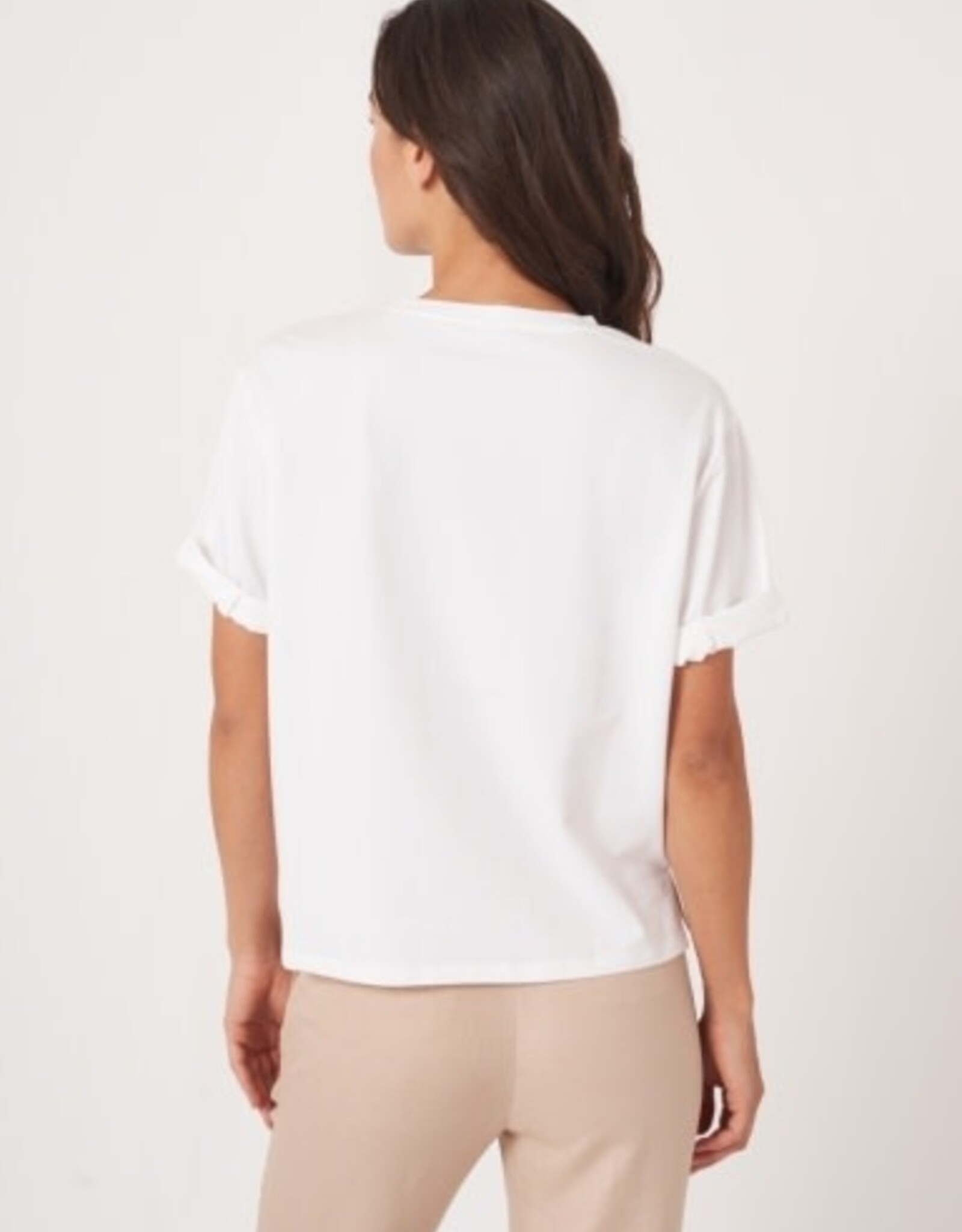 REPEAT CASHMERE Rolled Sleeve T-SHIRT