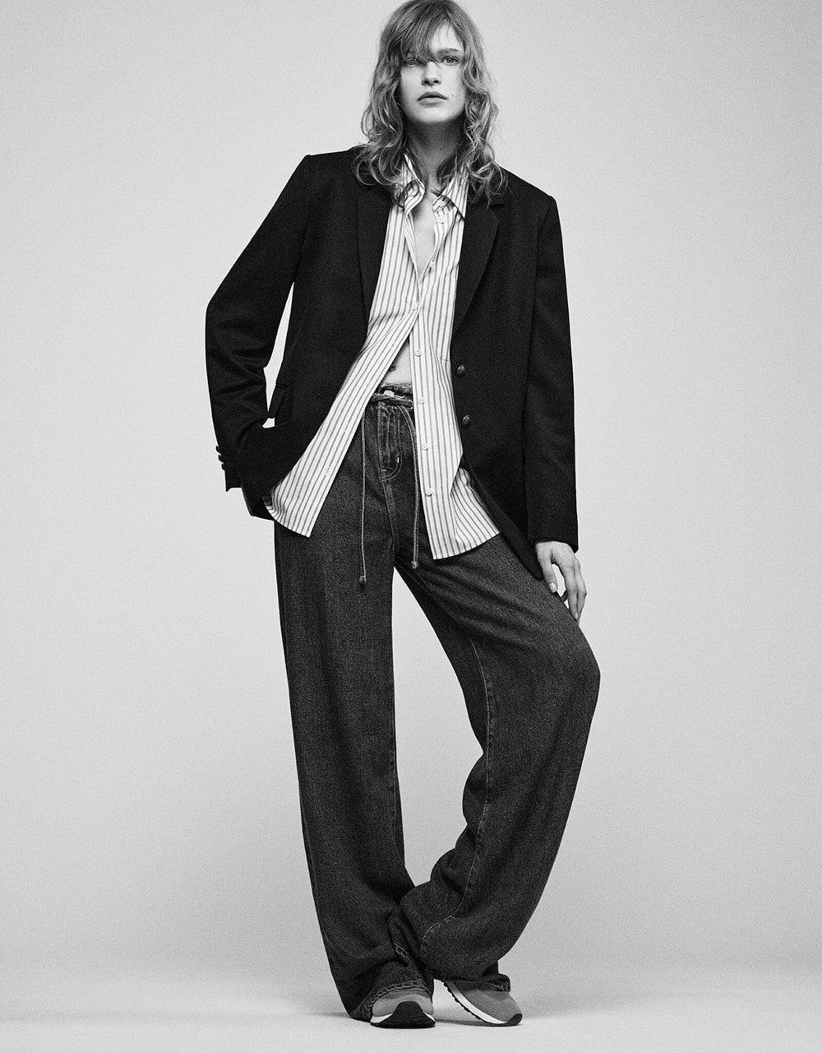 FRAME Drawstring Wide Leg
