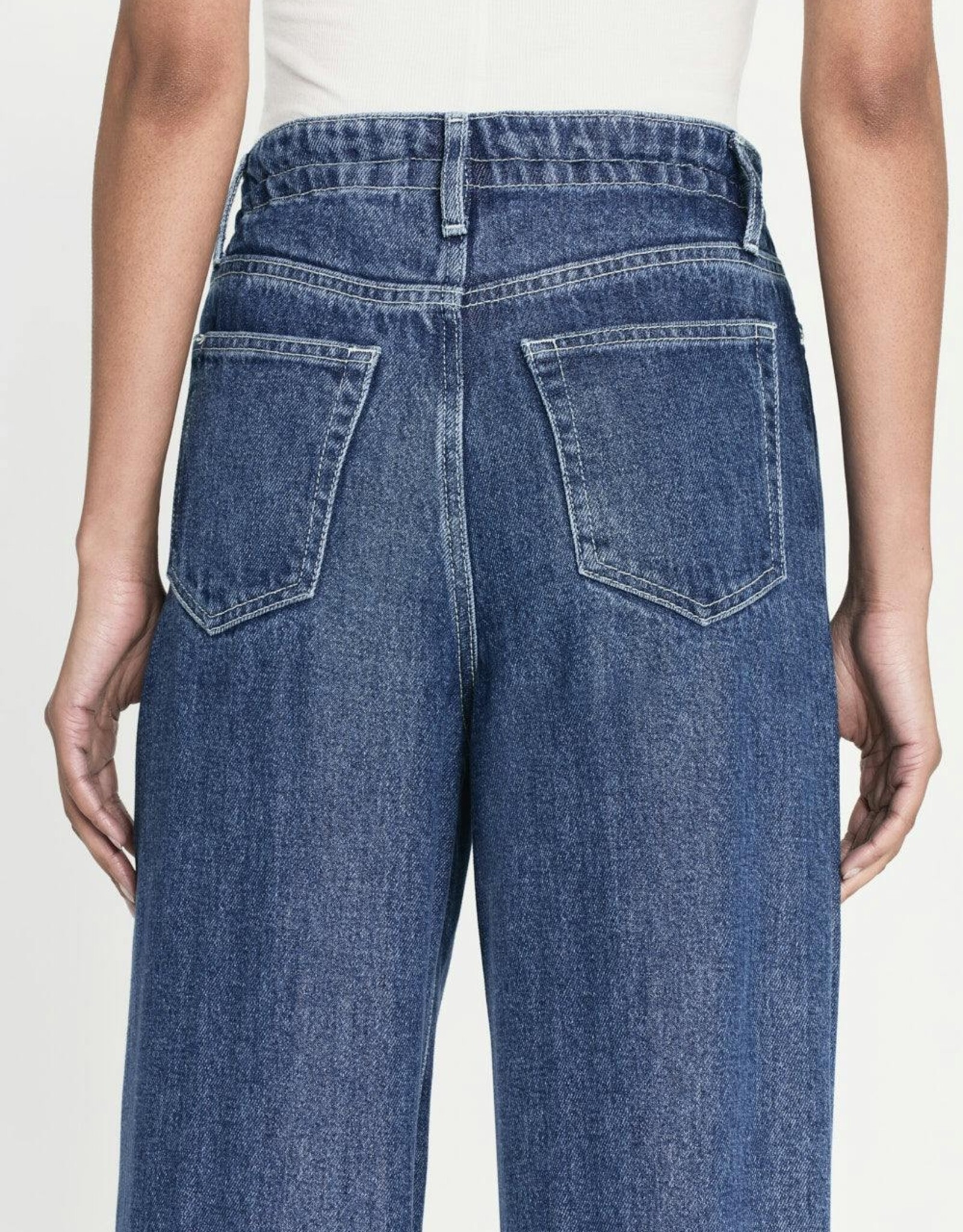 FRAME Drawstring Wide Leg