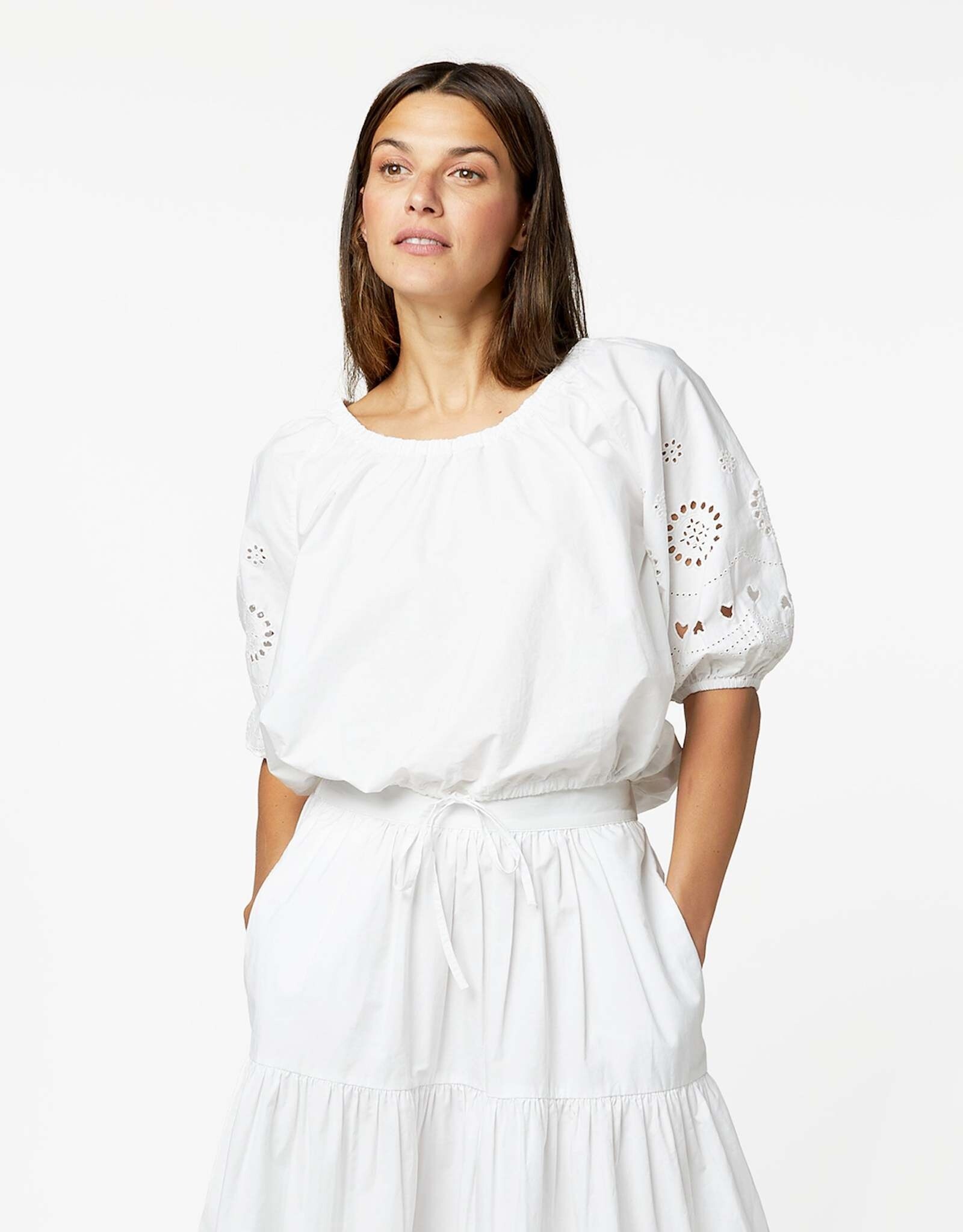 Kerri Rosenthal Lizzie Eyelet Blouse