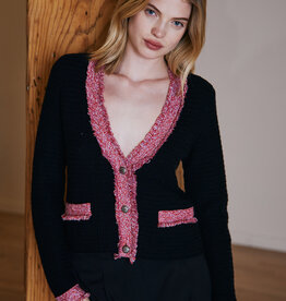 Autumn Cashmere Fringe Trim Vneck Jacket SALE!!!