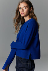 Autumn Cashmere Crew W/Slits R13534