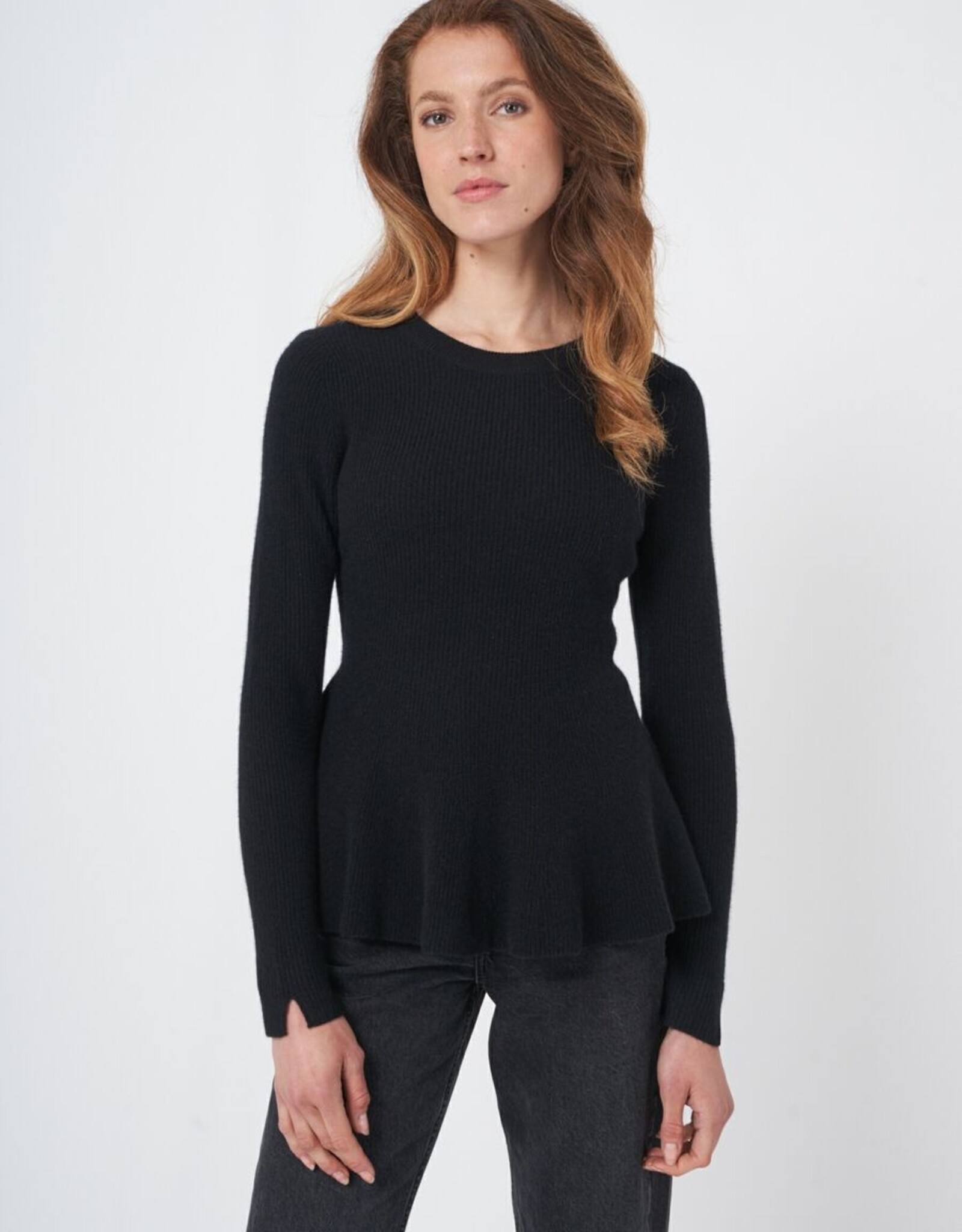トップス SYMMETRY PEPLUM SWEAT TOP SYMMETRY PEPLUM SWEAT TOP