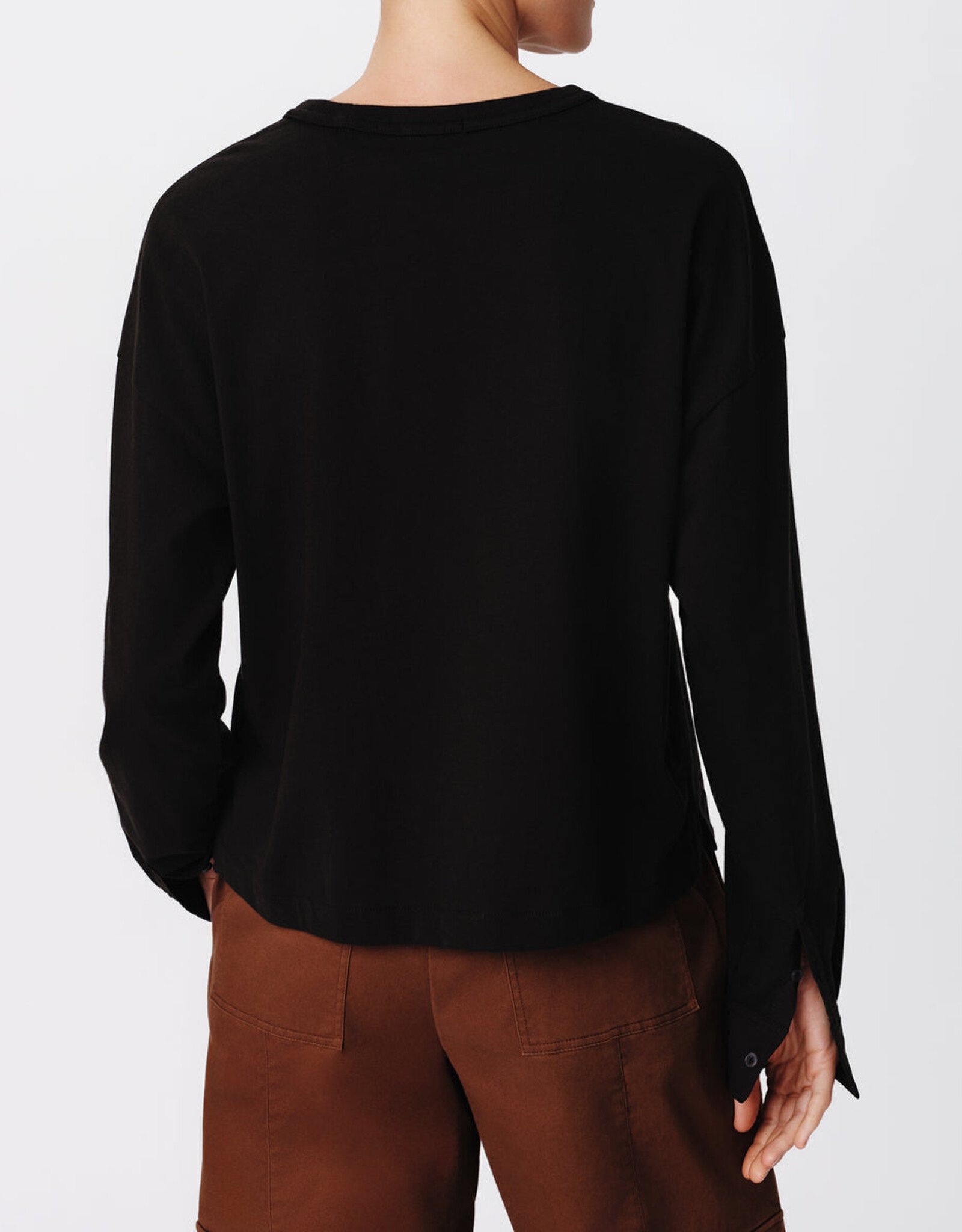 ATM Jersey Mixed Media Top AW1778-GBB