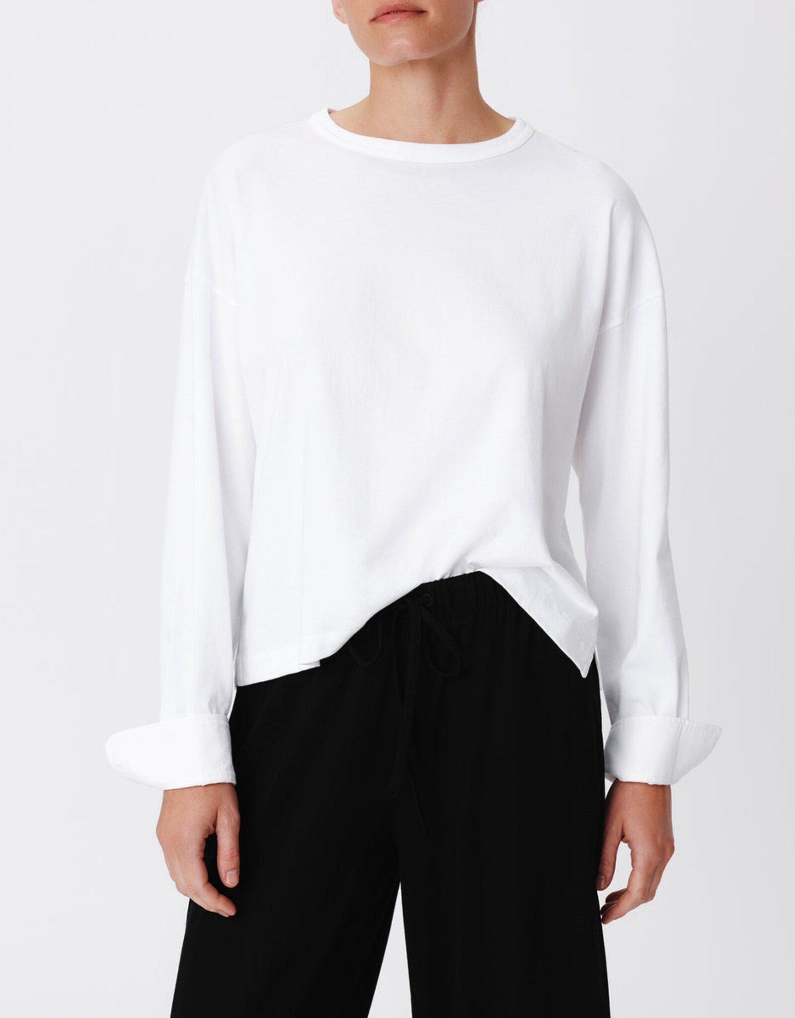 ATM Jersey Mixed Media Top AW1778-GBB