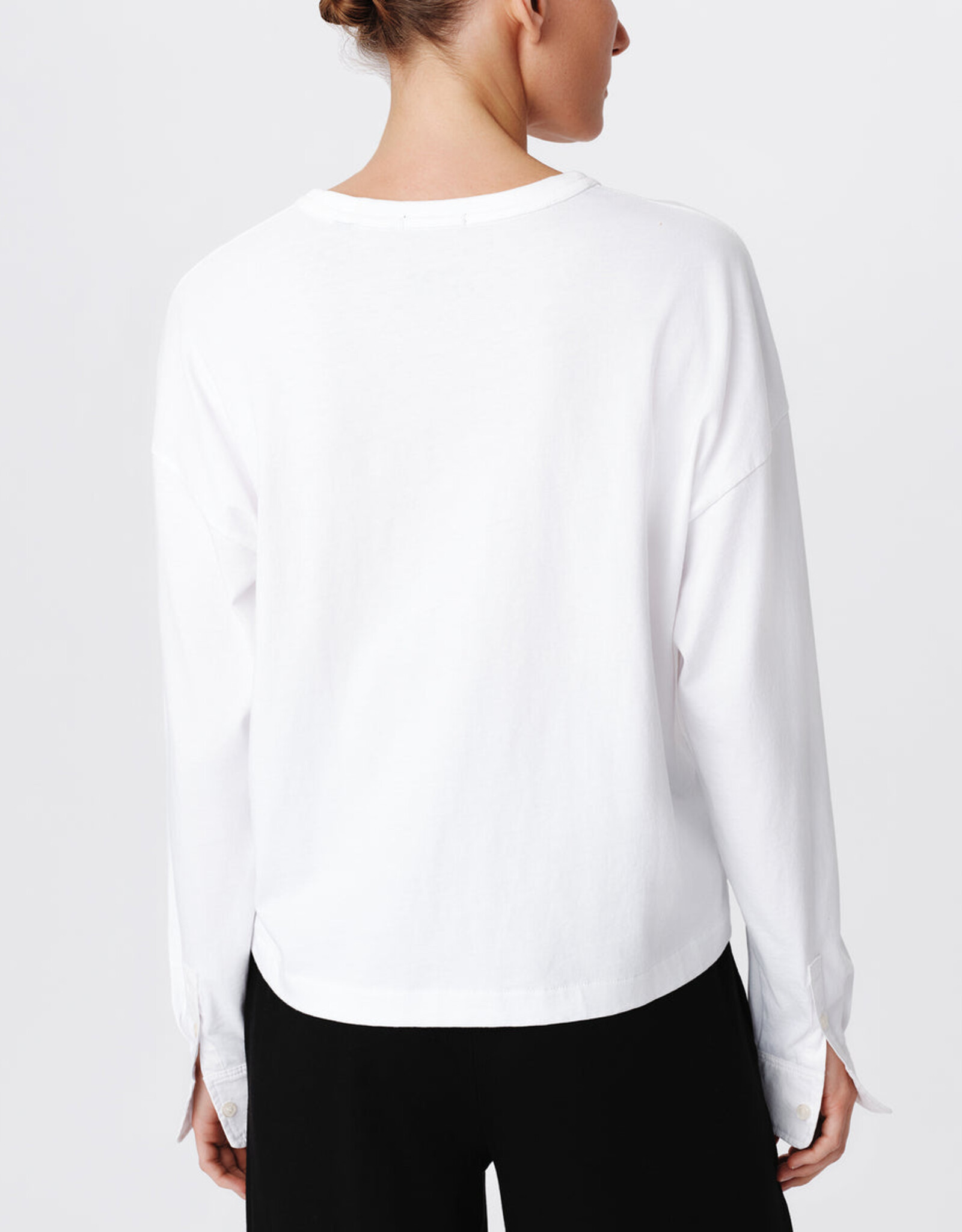 ATM Jersey Mixed Media Top AW1778-GBB