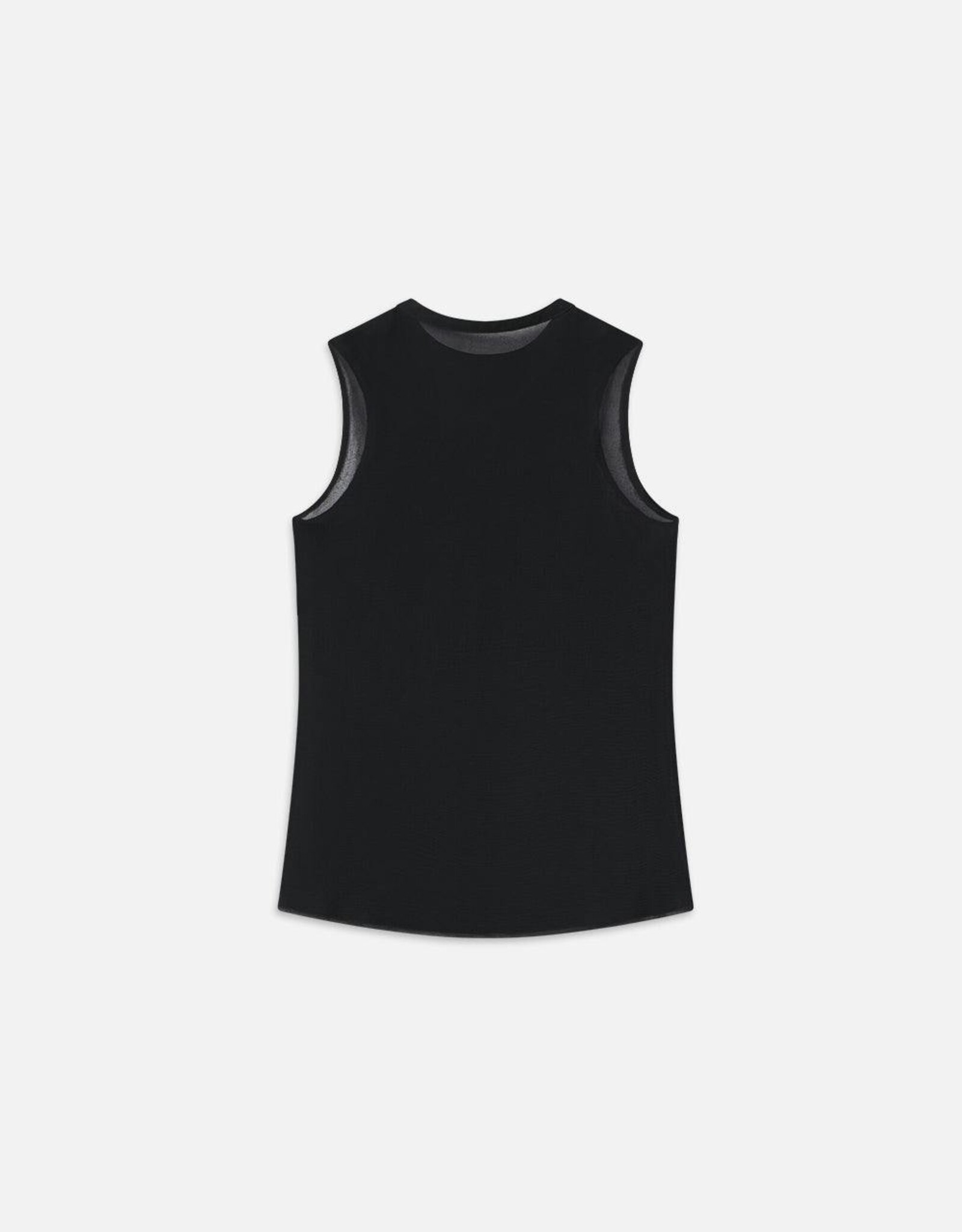 FRAME Sleeveless Ruffle Front Blouse