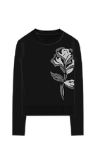 MINNIE ROSE Cotton Cash Rose Crew 89120