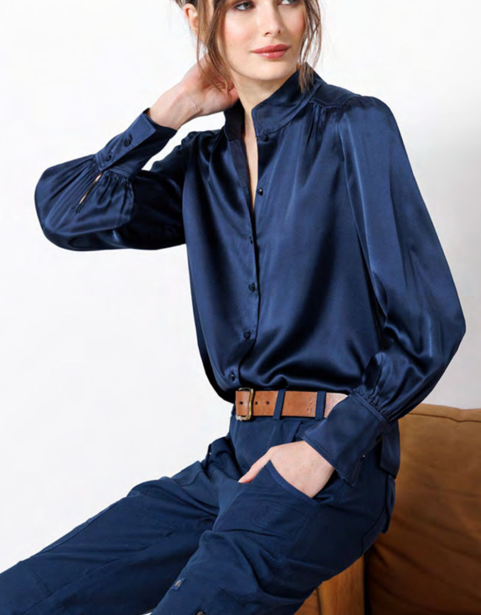 GO by GO SILK Go High Profile Blouse