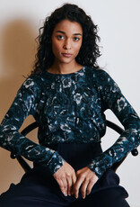 Autumn Cashmere Floral Distressed Crew