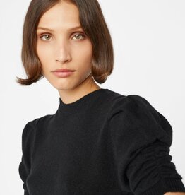 FRAME Ruched Sleeve Cashmere Sweater