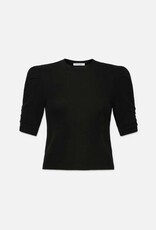 FRAME Ruched Sleeve Cashmere Sweater