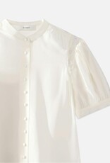 FRAME Lace Shoulder Inset Blouse
