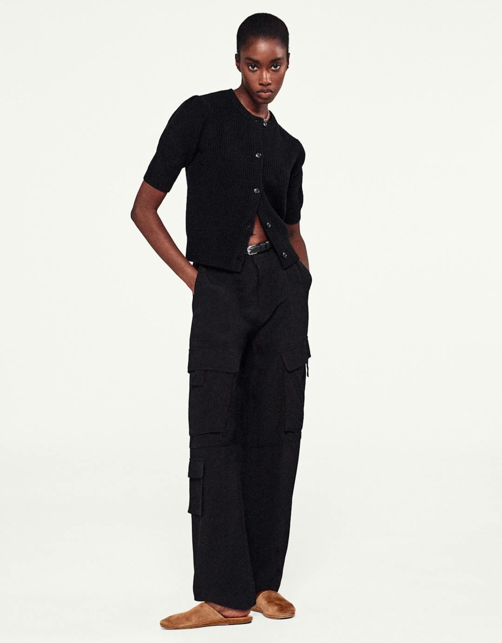 FRAME Shrunken S/S Cardigan