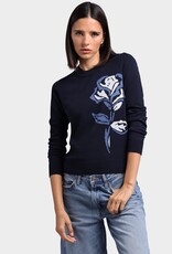 MINNIE ROSE Cotton Cash Rose Crew 89120