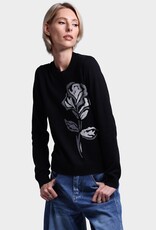 MINNIE ROSE Cotton Cash Rose Crew 89120