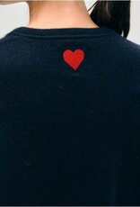 White + Warren Mini Heart Sweater