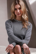 MINNIE ROSE CtnCash Jewel Crew Neck 9021