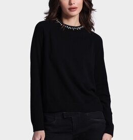 MINNIE ROSE CtnCash Jewel Crew Neck Crew