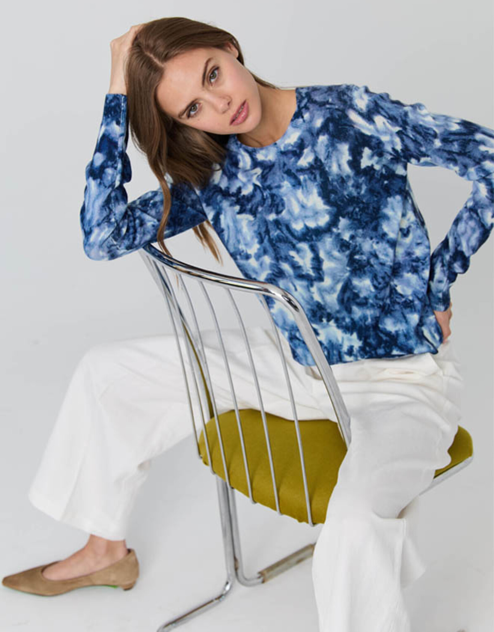 Autumn Cashmere Floral Print Crew R14009