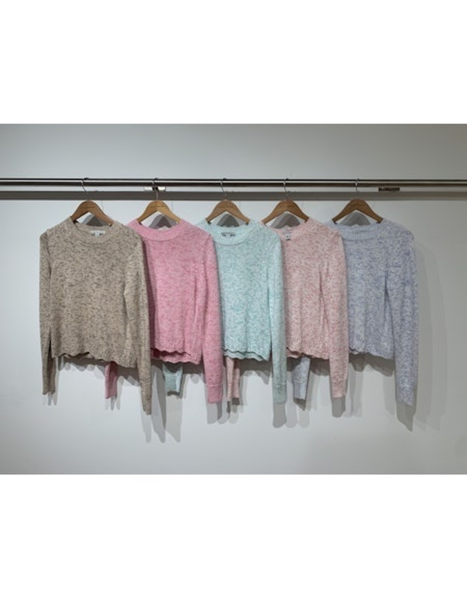 Autumn Cashmere Tweed Cotton Crew