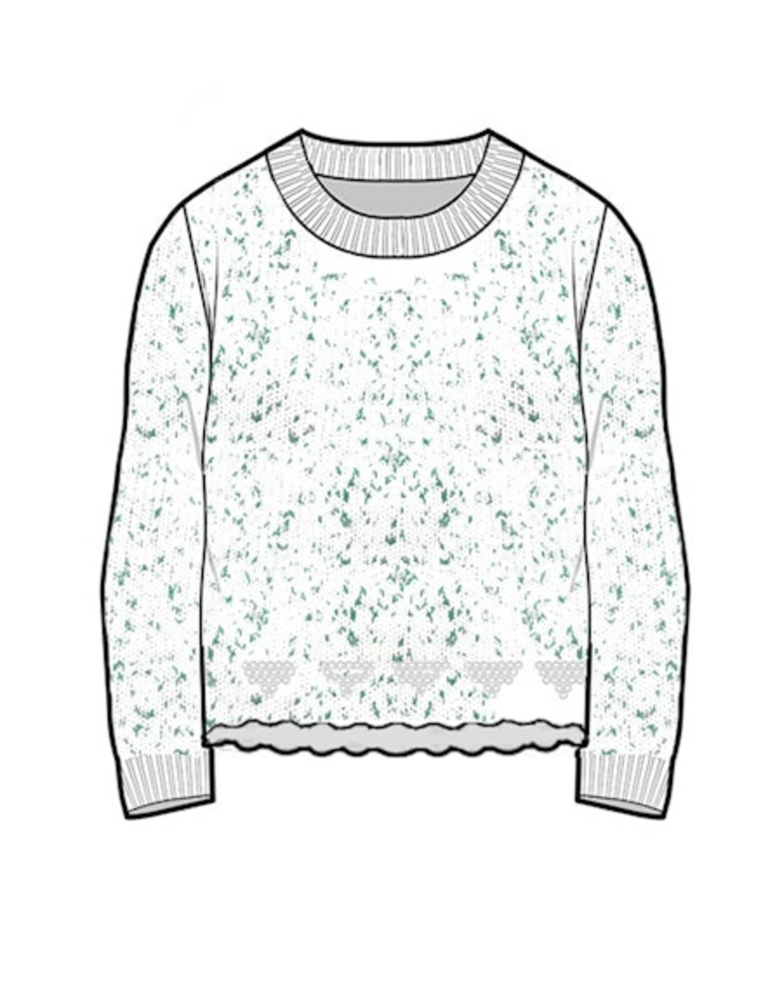 Autumn Cashmere Tweed Cotton Crew