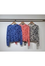 Autumn Cashmere Rose Print Crew