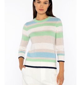 Kinross 3 QTR Sleeve Stripe Crew