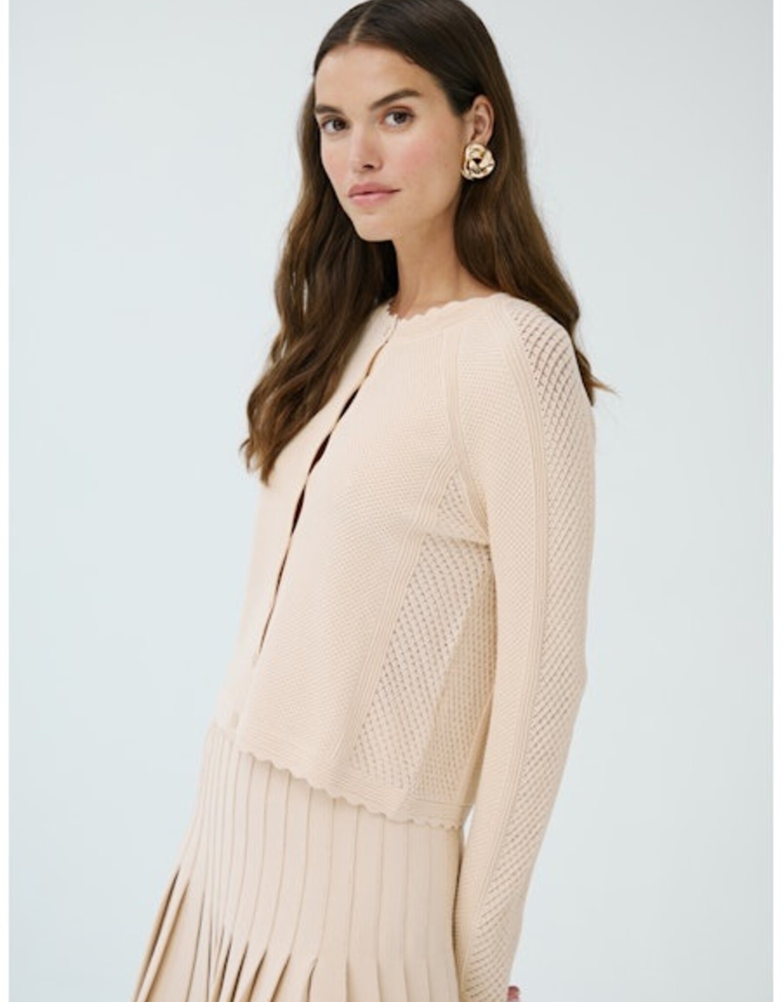 Autumn Cashmere Mixed Stitch Cardi