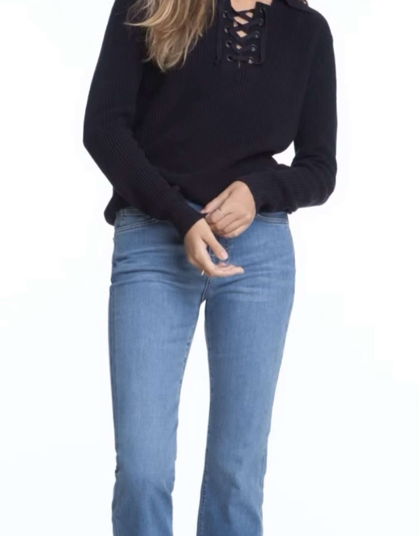 Elliott Lauren Lace Up L/S Top