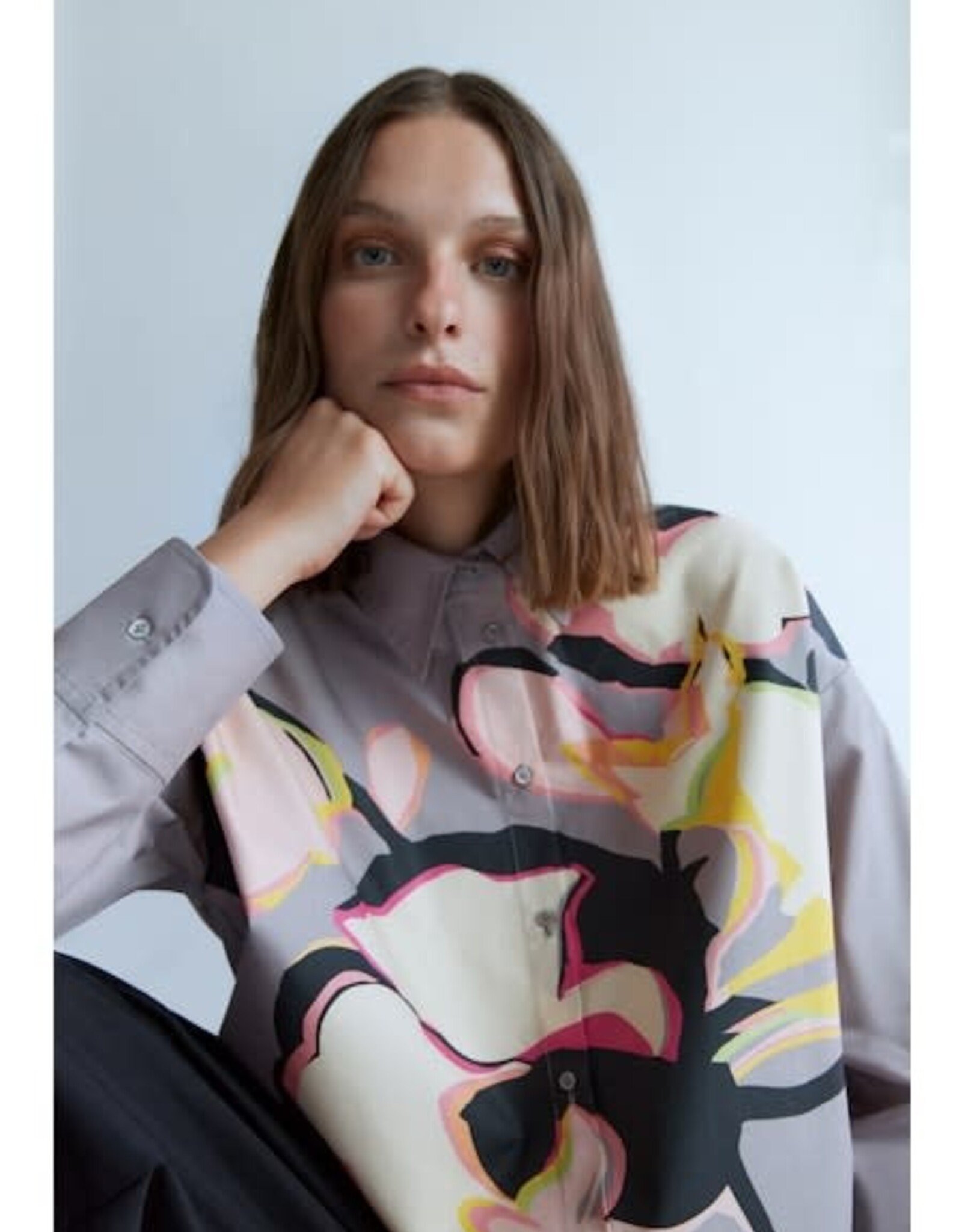 PSOPHIA Painterly Flower Blouse