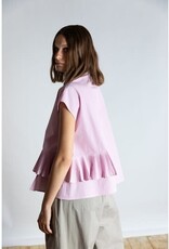 PSOPHIA Ruffle Taffeta Top