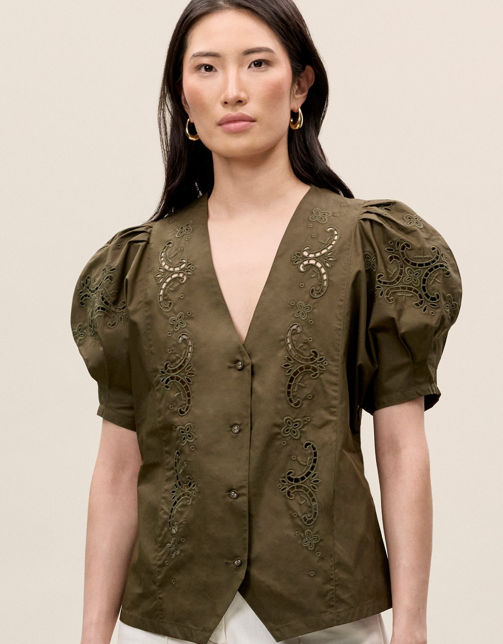 REBECCA TAYLOR Raquel S/S Top
