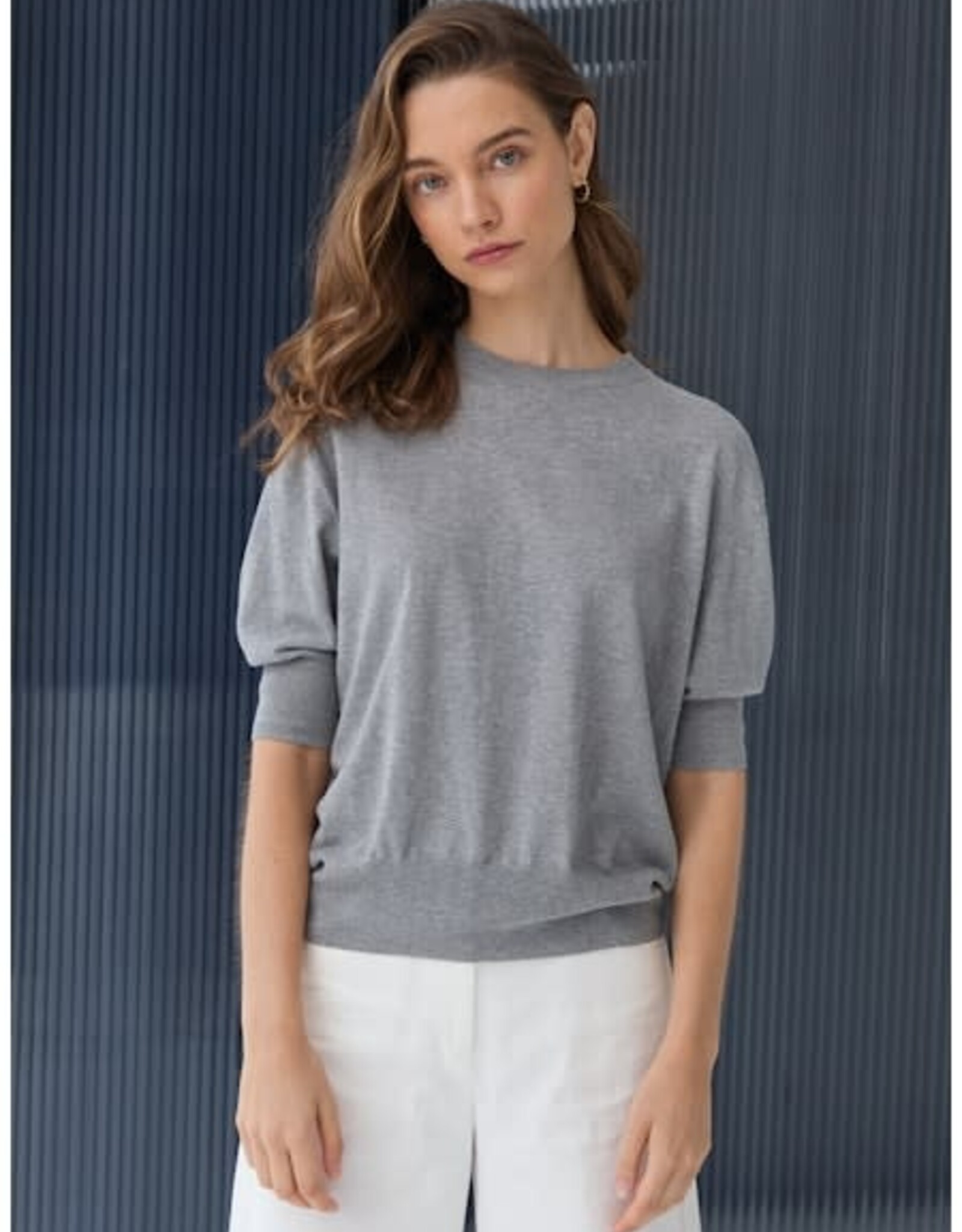 Autumn Cashmere Elbow Sleeve Crew