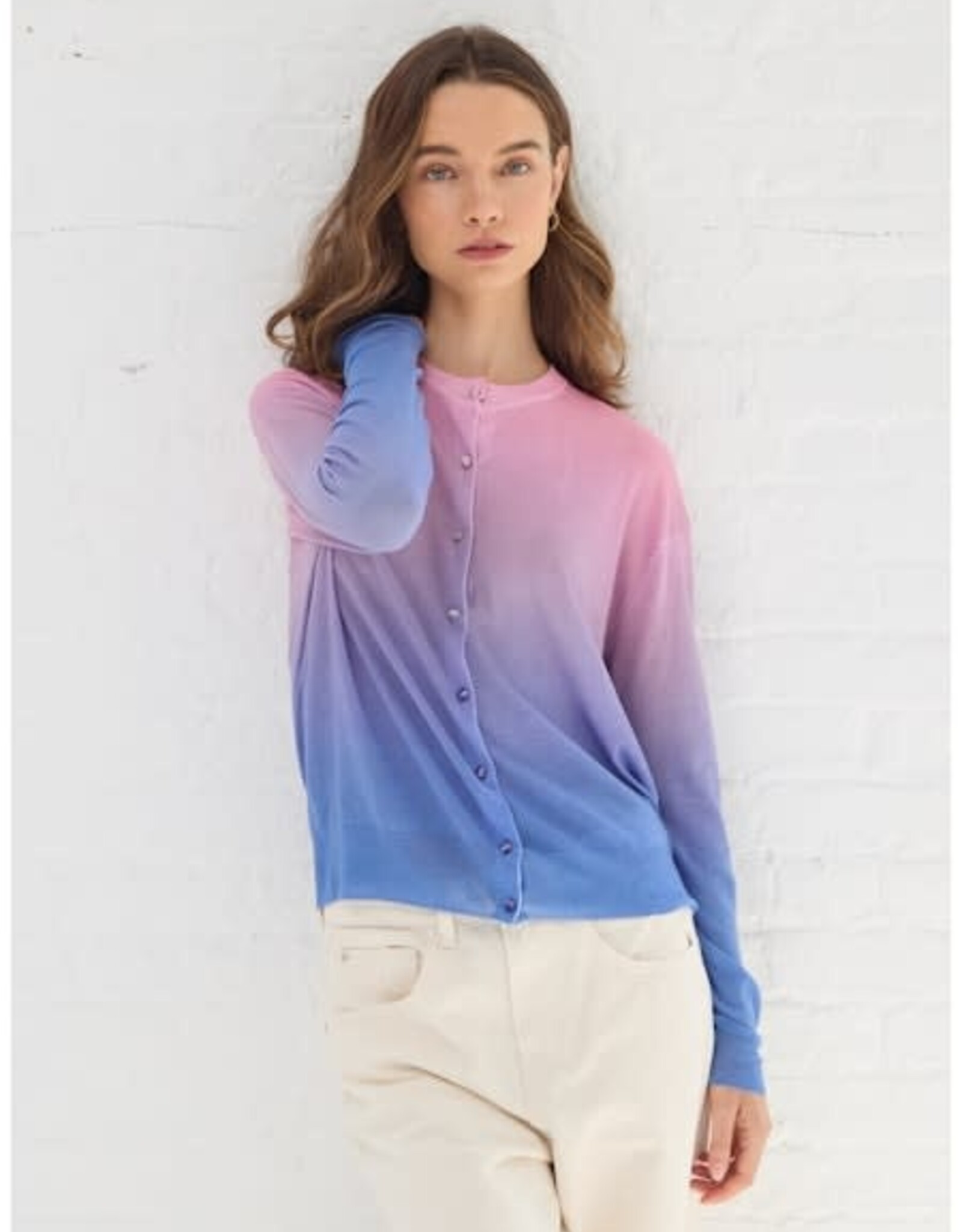 Autumn Cashmere Ombre Print Cardigan