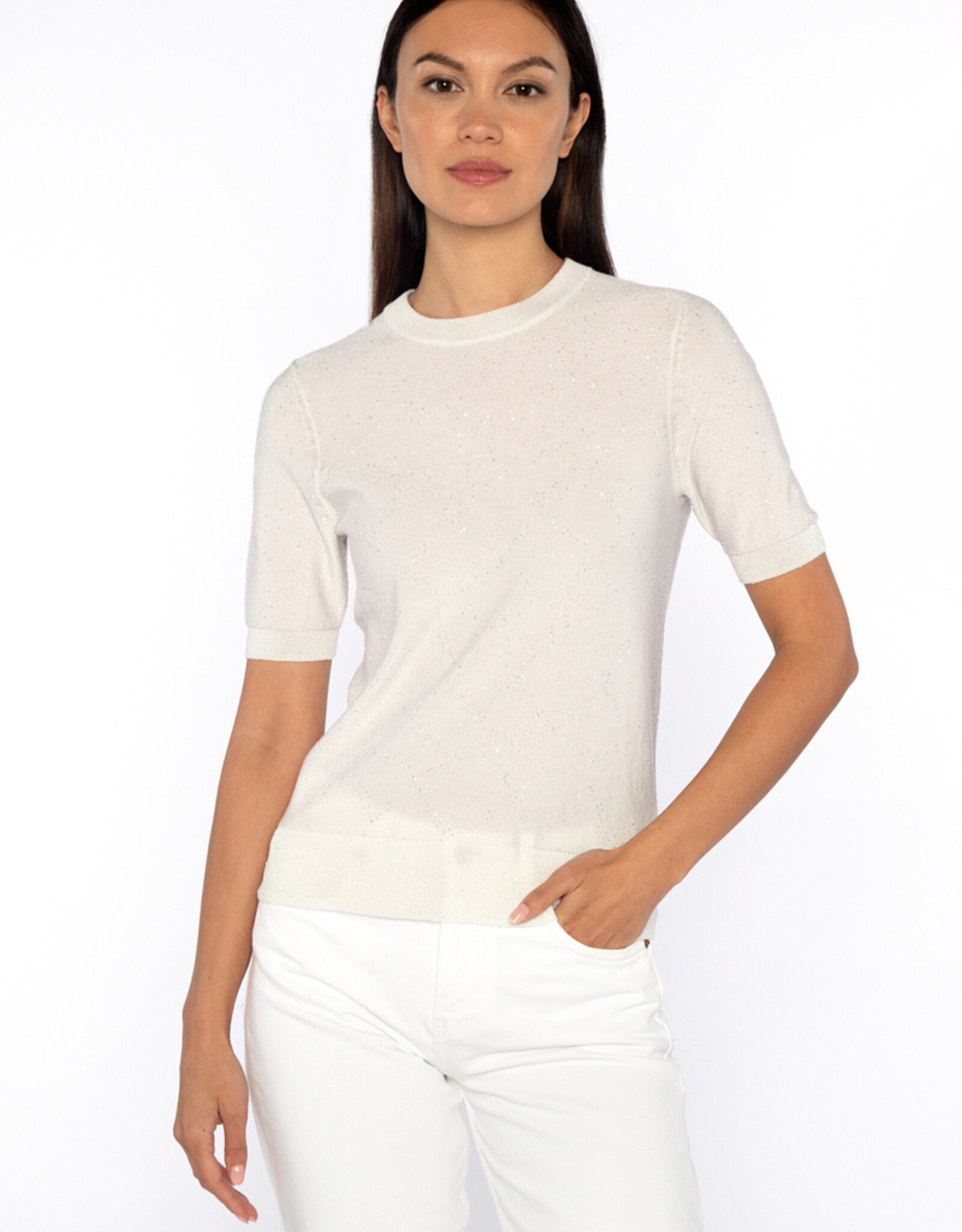 Kinross Sequin S/S Crew