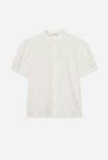 FRAME The Eyelet Gathered Top
