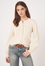 REPEAT CASHMERE Cardigan w/Pearl Buttons