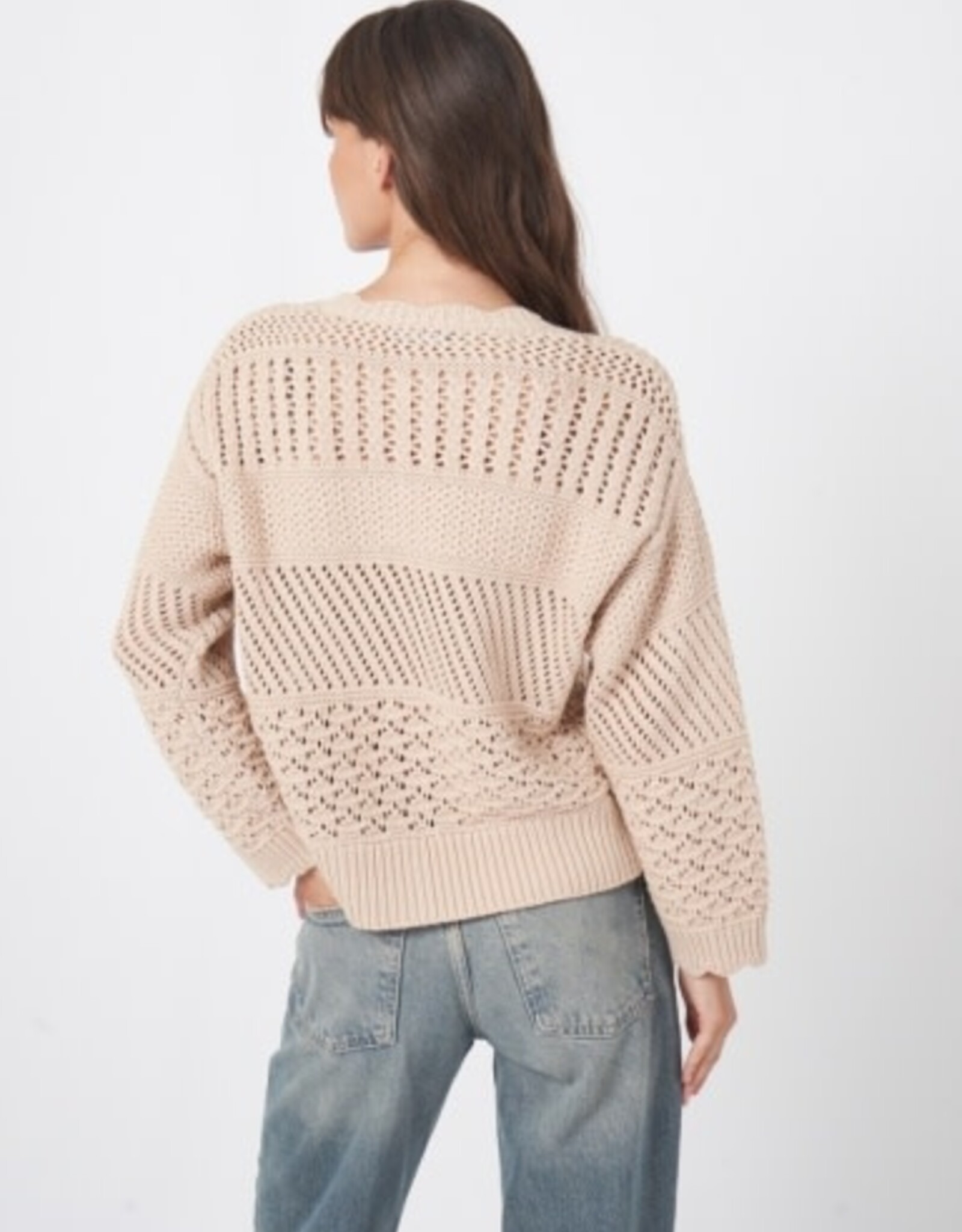 REPEAT CASHMERE Crocheted Cardi